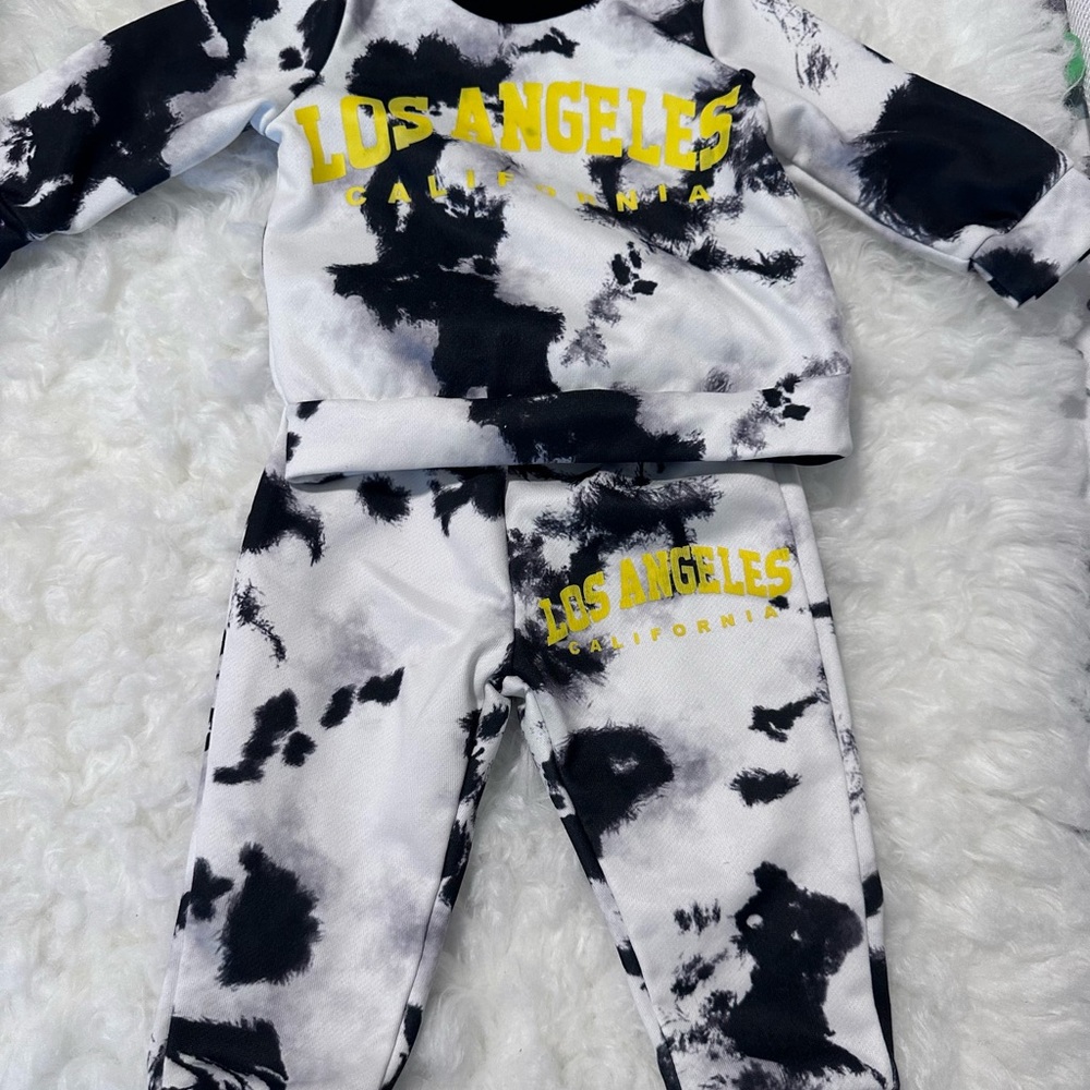 Baby Boys Tie Dye Sweat Suit | Size 6-9m